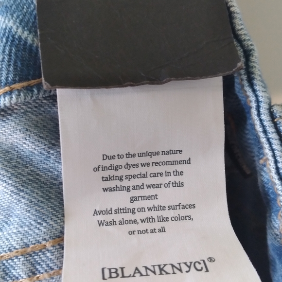 BLANKNYC THE BAXTER RIBCAGE STRAIGHT LEG CROP BUTTON FLY RIPPED JEANS NWT - Picture 12 of 12